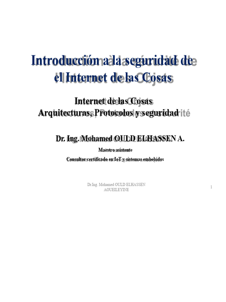 Curso IoT Seguridad 2022-2023 Ch01 | PDF | Internet de las Cosas ...