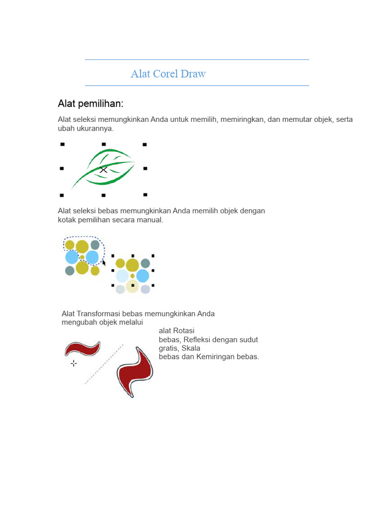 Alat Corel Draw: Panduan Lengkap | PDF
