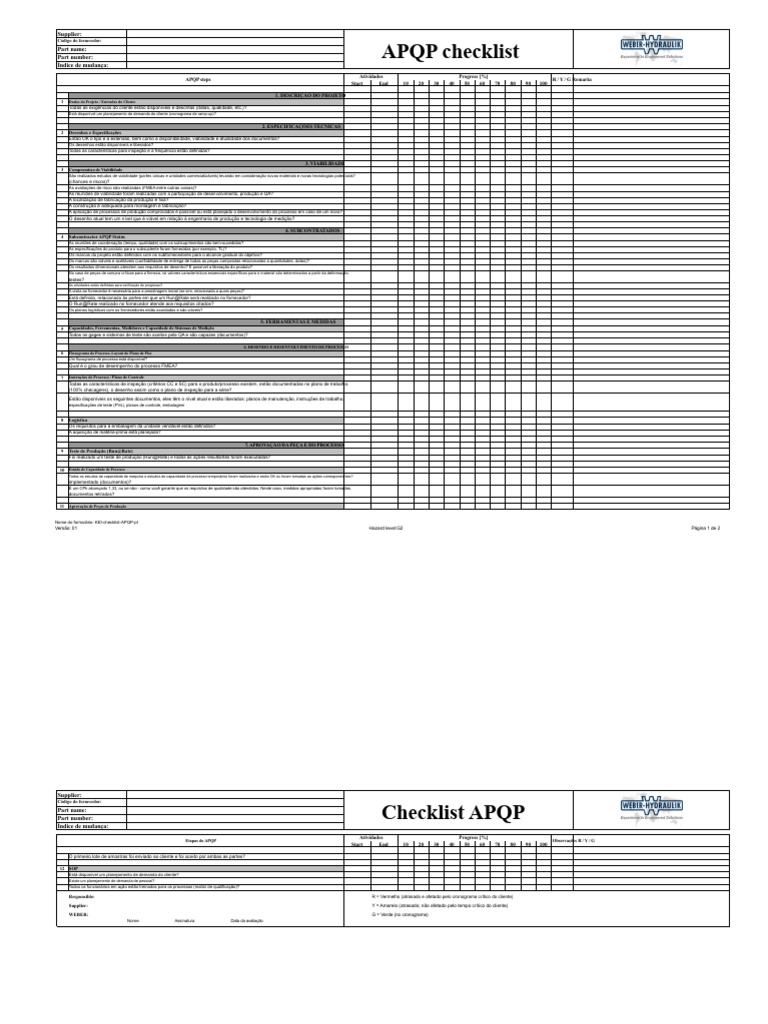 APQP | PDF | Qualidade (negócios) | Desenho