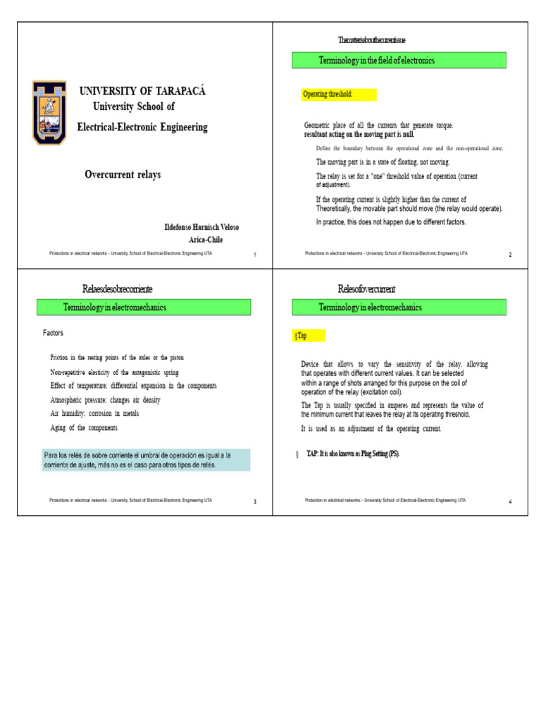 Chapter 3 Overcurrent Protection | PDF | Relay | Electric Current