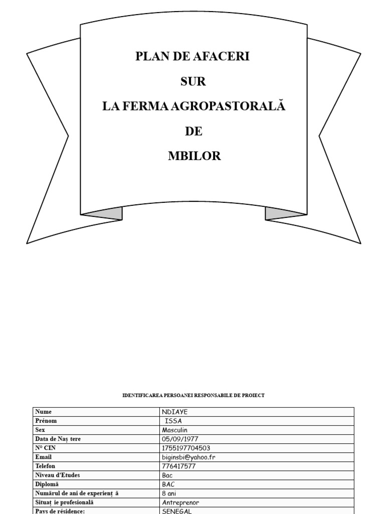 Plan de Afaceri Pentru Pășunat Ovin Și Bovin | PDF