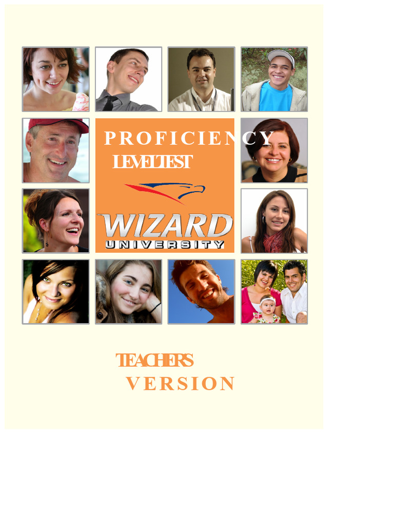 Wizard Oral Leveling Test | PDF | Multiple Choice