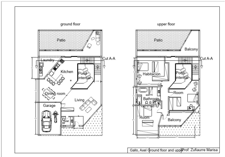 Ground and Upper Floor Layout Plan | PDF