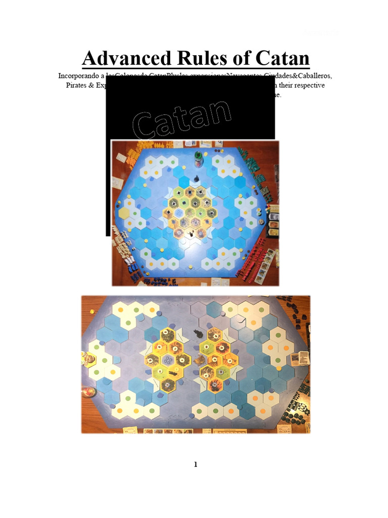 Advanced Catan Rules and Expansions | PDF
