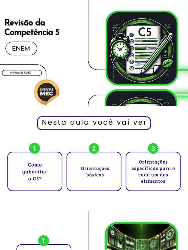 Como Gabaritar a Competência 5 do ENEM | PDF