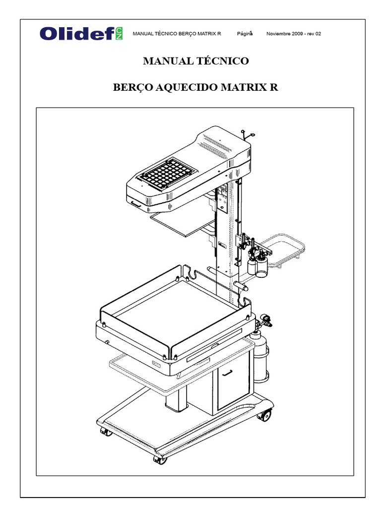 Manual Técnico Berço Calentado MATRIX R | PDF