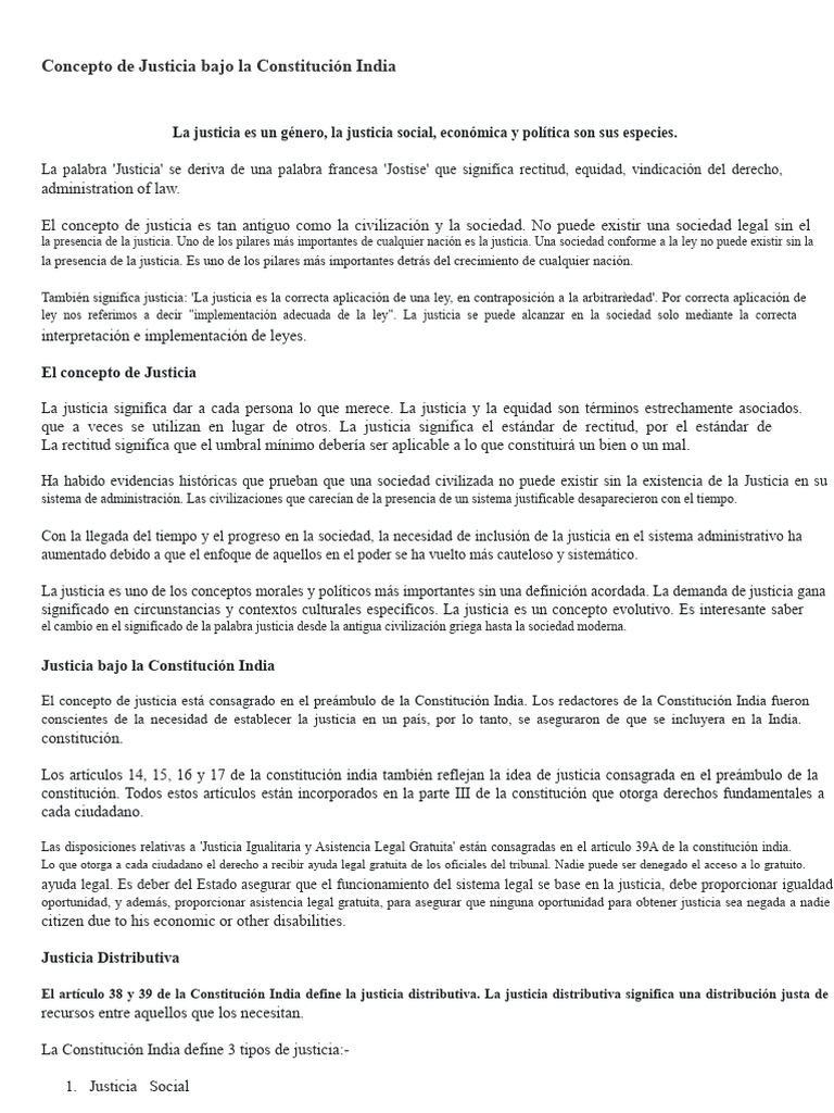 Concepto de Justicia | PDF | Justicia | Crimen y violencia