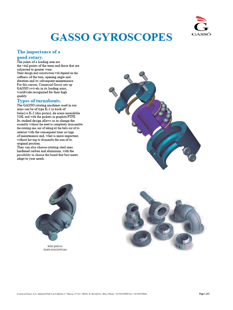 GASSO Gyroscopes: Installation & Maintenance Guide | PDF | Valve | Nut ...