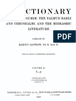 A Dictionary of The Targumim, The Talmud and The Midrashic Literature 1