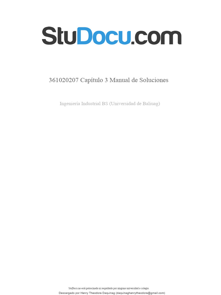 Capítulo 3 Manual de Soluciones | PDF | Gases | Presión