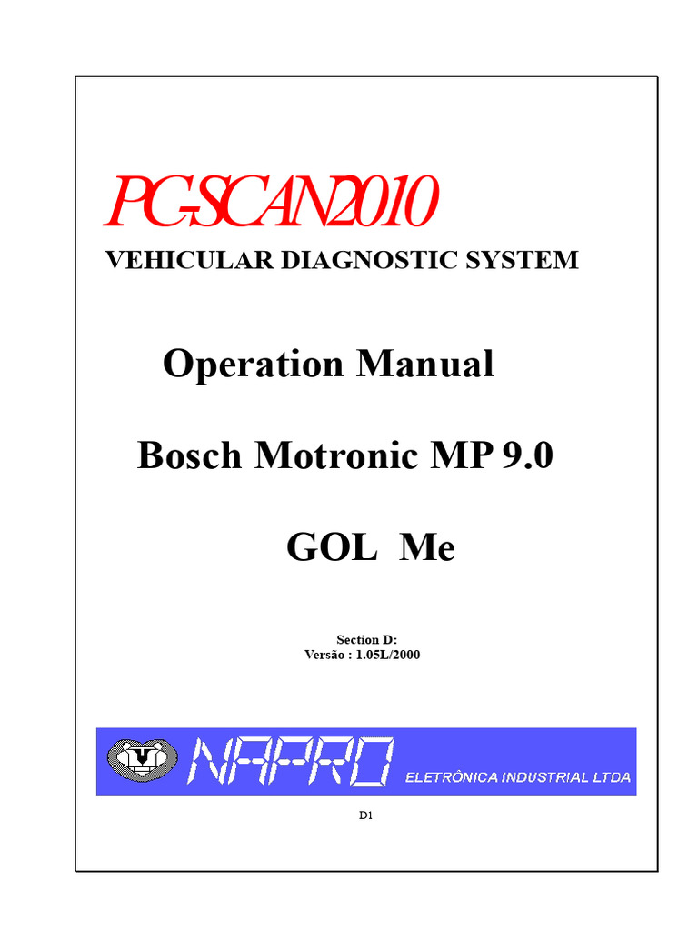 Bosch Motronic MP 9.0 Operation Manual | PDF | Throttle | Fuel Injection