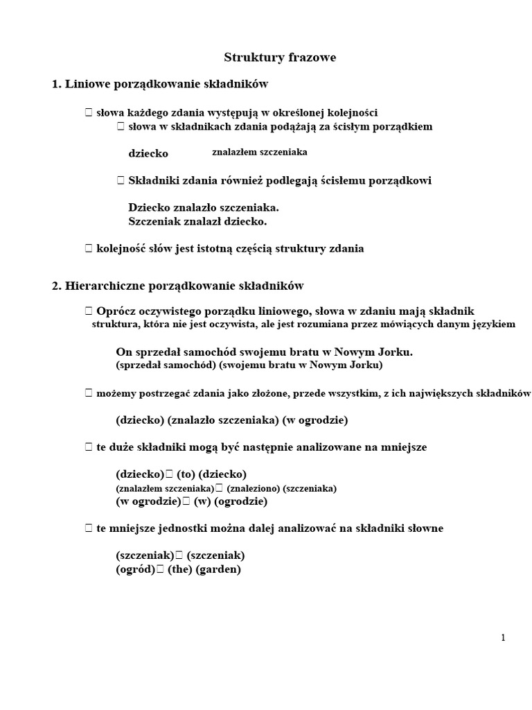 Struktury Fraz | PDF