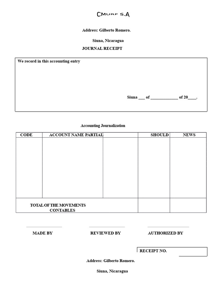 Examples of Accounting Vouchers | PDF
