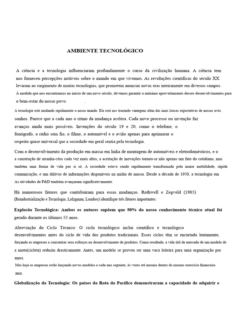 Impacto da Tecnologia na Sociedade Moderna | PDF | Inovação | Robótica