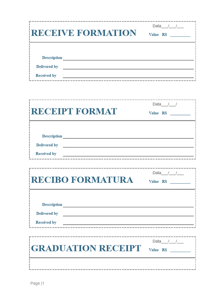 Graduation Receipt Extra Money | PDF