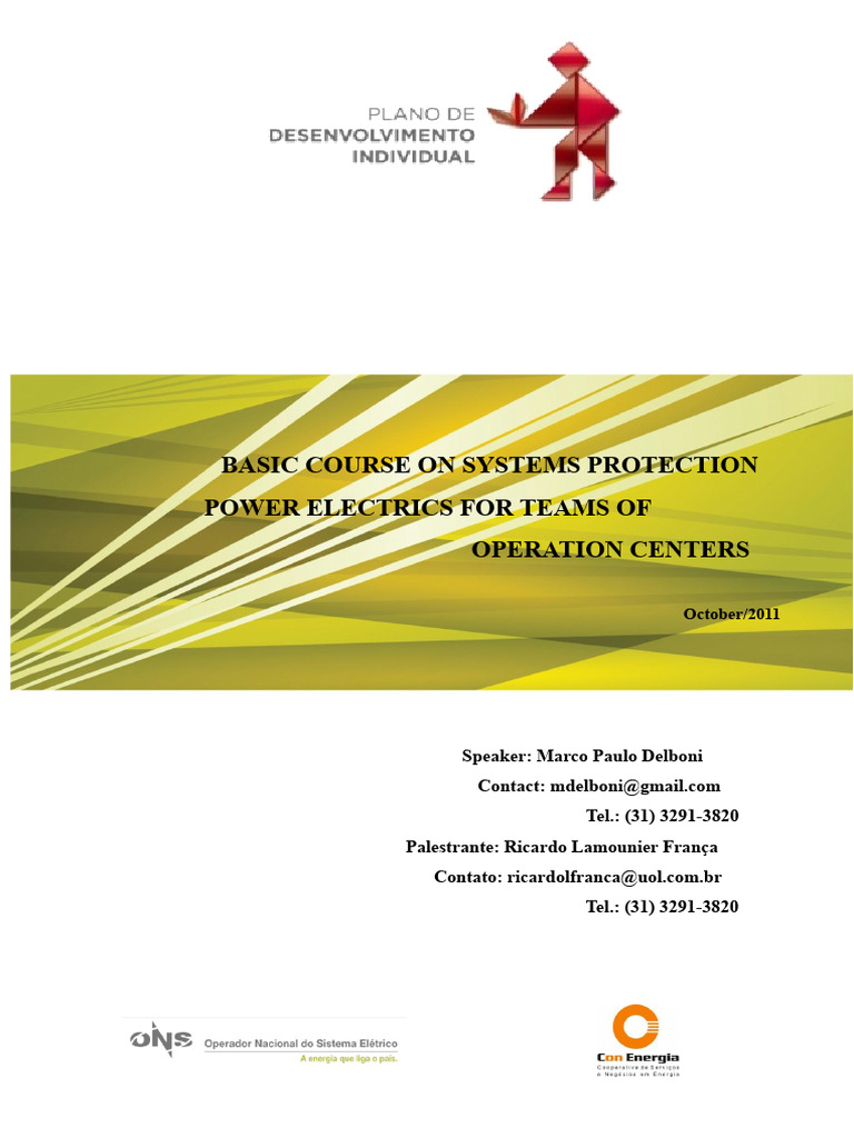 ONS Protection Course Handbook | PDF | Electrical Impedance | Relay