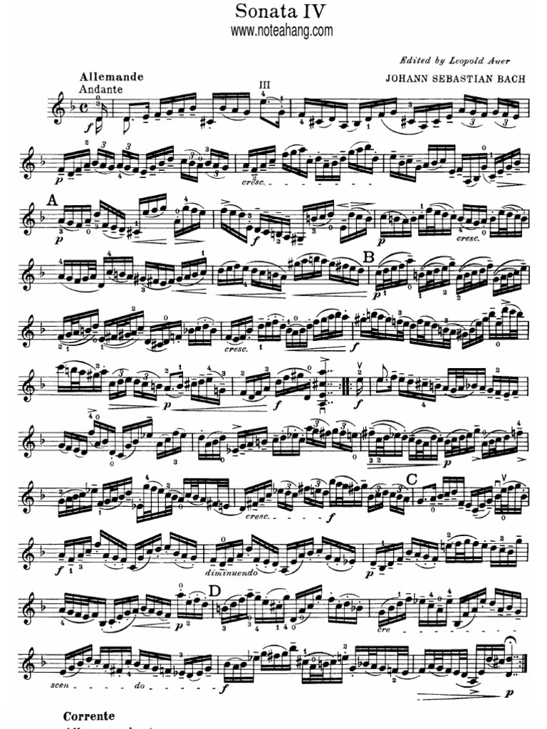 Partita No 2 In D Minor Bwv 1004