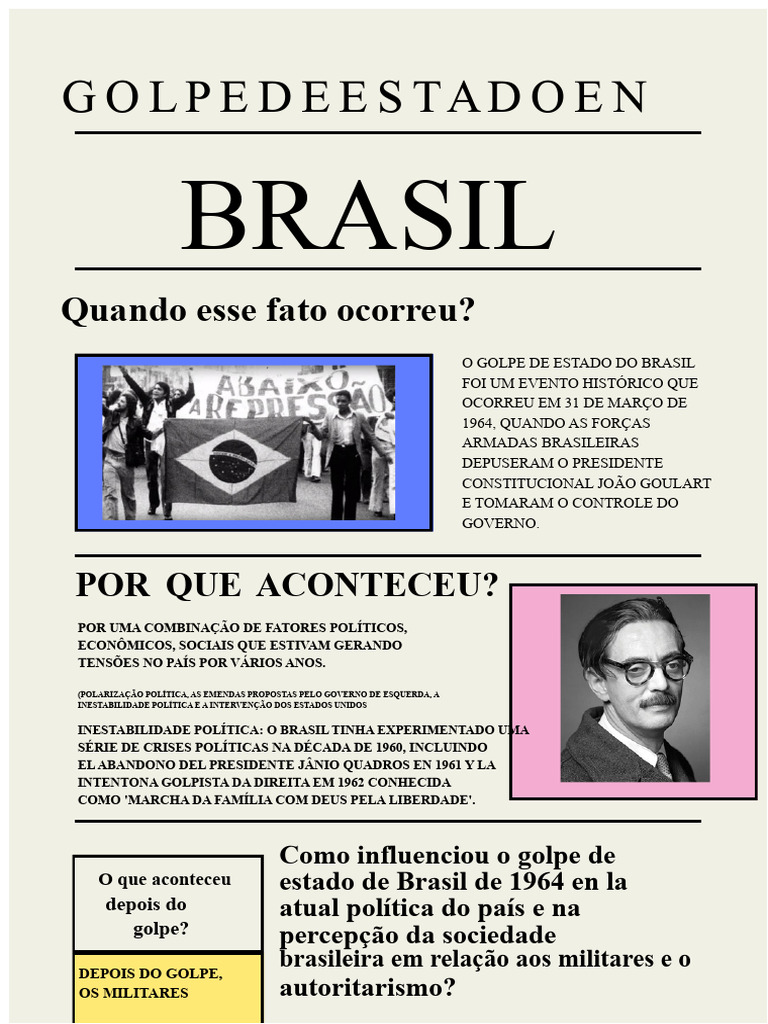 Infografia sobre golpe de estado no Brasil.pdf | PDF
