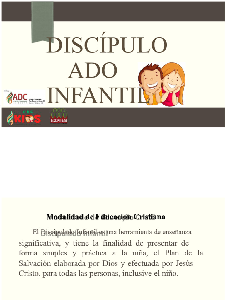 Discipulado Infantil: Fundamentos de Fe | PDF | Cristo (título ...