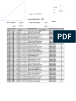 Lista de Estudiantes de Computación 2012