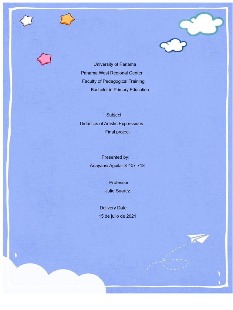 final project of artistic | PDF | Creativity | Learning