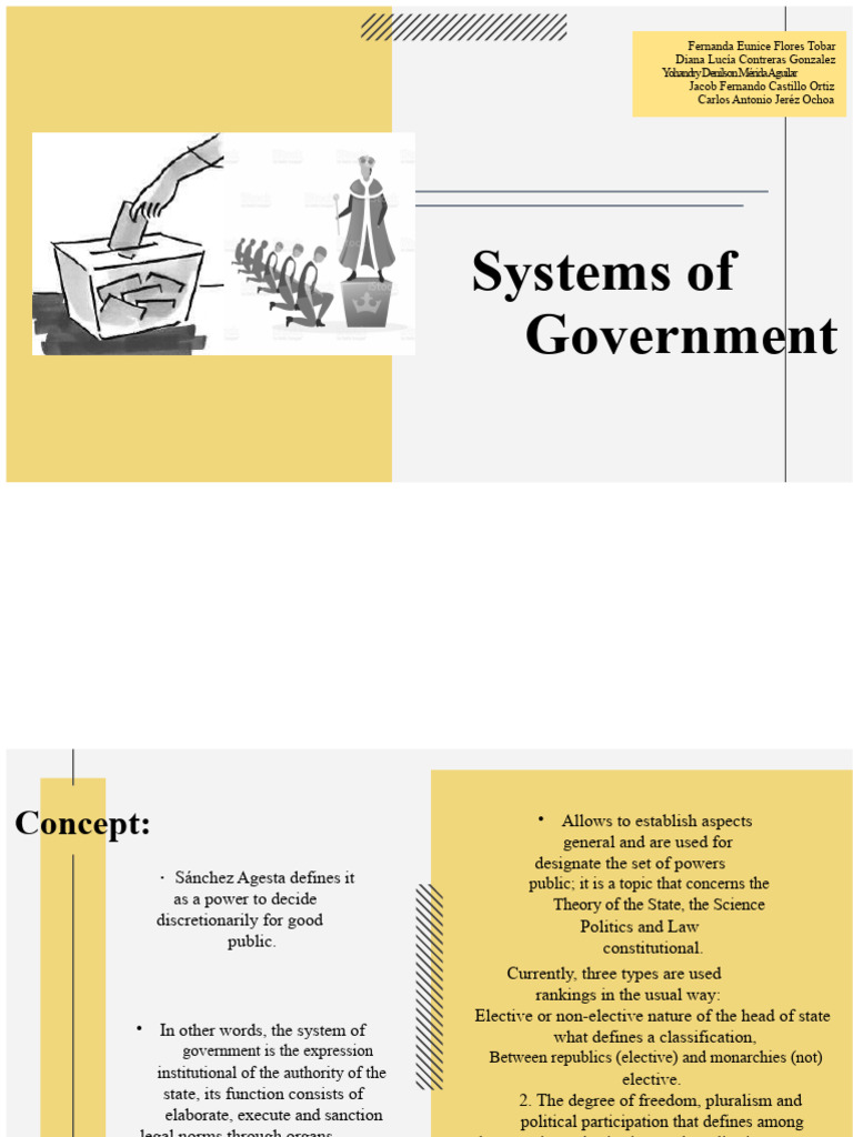 Types and Evolution of Government Systems | PDF | Government | Monarchy