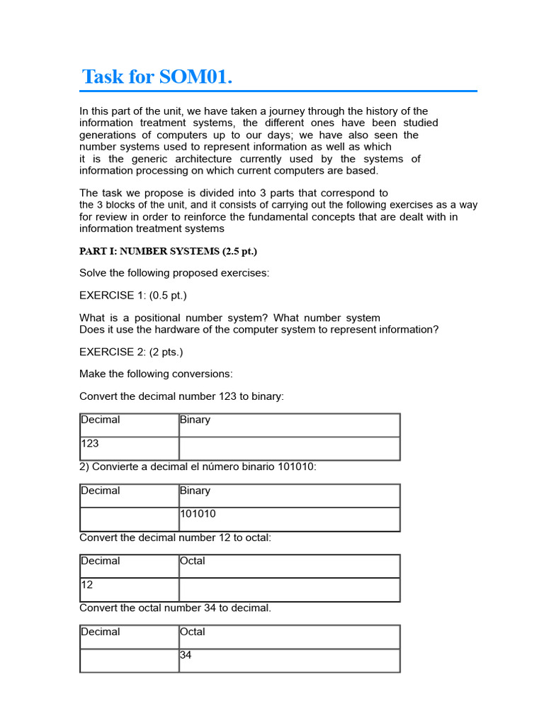Task For SOM01 | PDF | Computer Data Storage | Computer Data