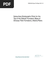 Download OFR 2011-13 Subsurface Stratigraphic Picks for the Top of the Oldman Formation Base of Dinosaur Park Formation Alberta Plains by Alberta Geological Survey SN94837578 doc pdf