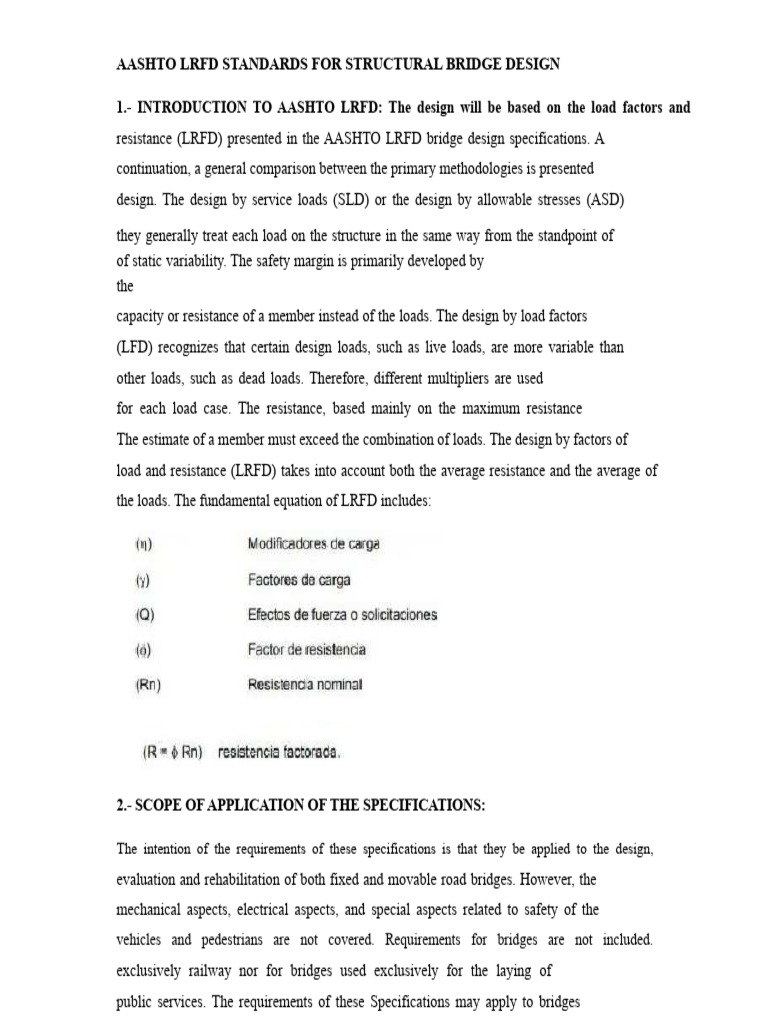AASHTO LRFD Bridge Design Standards | PDF | Fracture | Structural Load