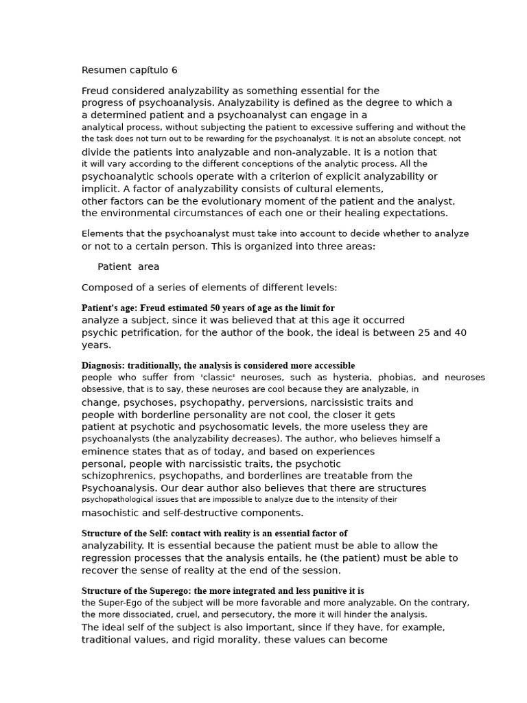 Summary of Chapter 6 | PDF | Psychoanalysis | Psychology