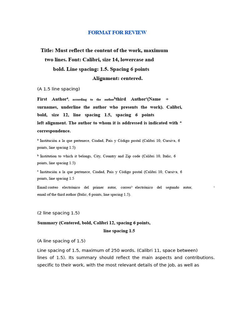 Review Article Formatting Guidelines | PDF | Methodology | Evaluation