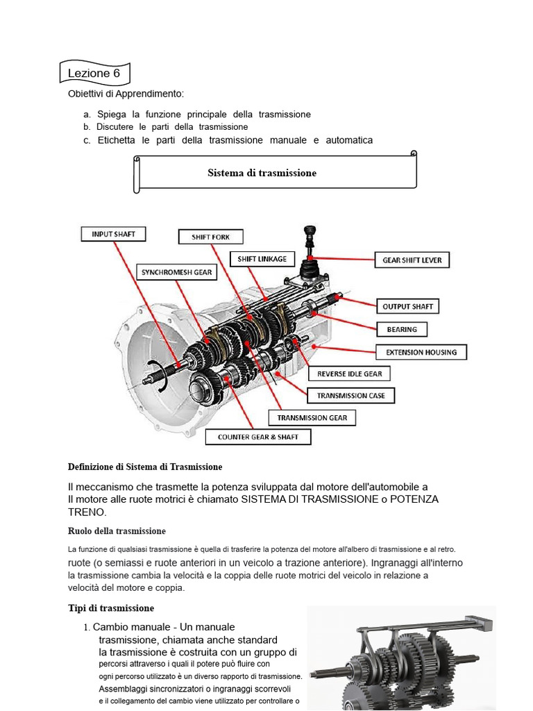 MODULE 2 Del Sistema Di Trasmissione AUTOMOTIVEpower | PDF
