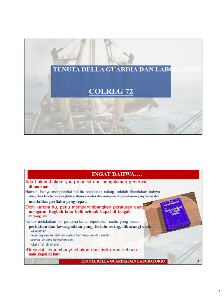 Panduan COLREG 72 untuk Pelaut | PDF