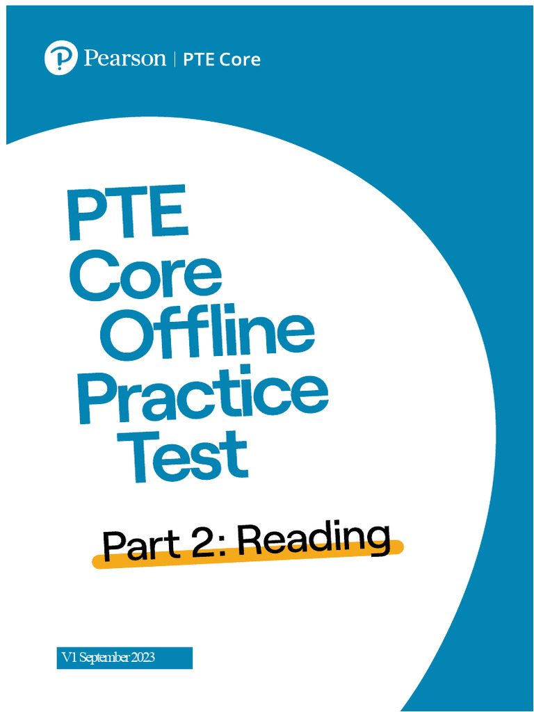 Panduan Latihan Tes PTE Core Offline | PDF