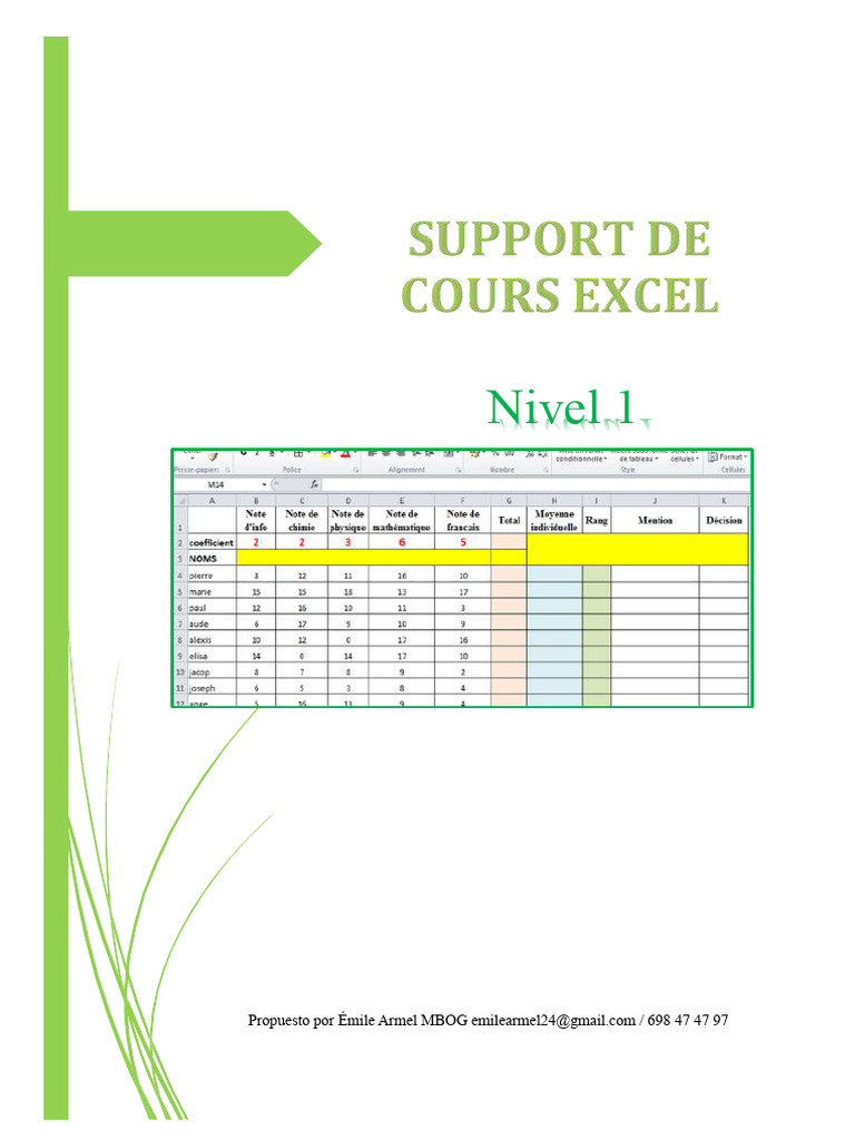 EL SOCLE EN INFORMÁTICA Curso Excel Verdadero para Impresión | PDF ...