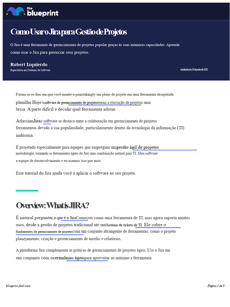 Guia Prático para Usar o Jira em Projetos | PDF | Tecnologia da ...