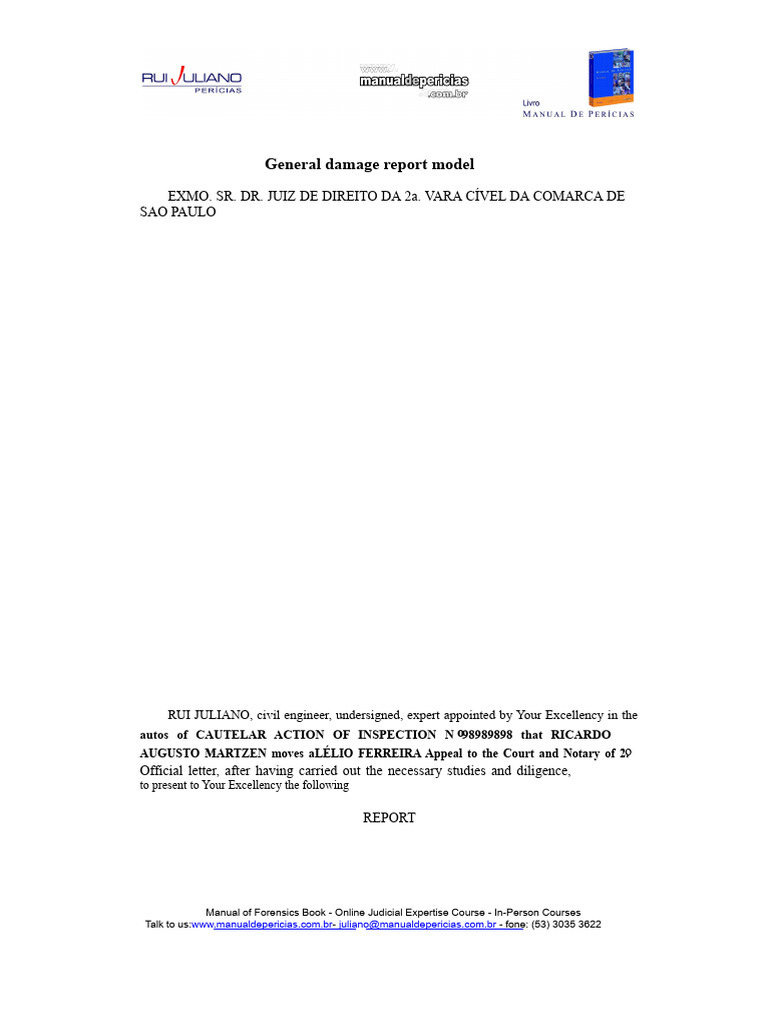 Damage Report for Neighboring Property | PDF | Wall | Building