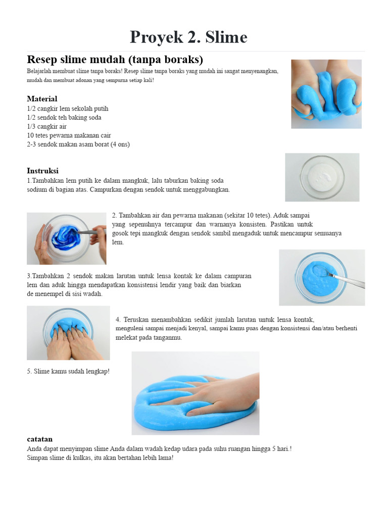 Proyek 2 Slime | PDF