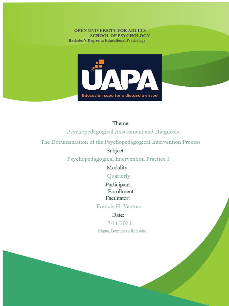 Task 4 and 5 Psychopedagogical Practice I | PDF | Educational ...