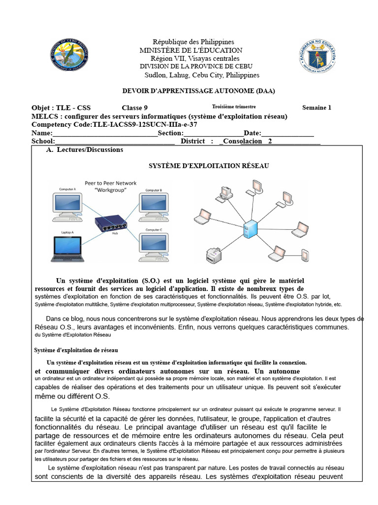 Systèmes d'exploitation réseau expliqués | PDF | Système d'exploitation ...