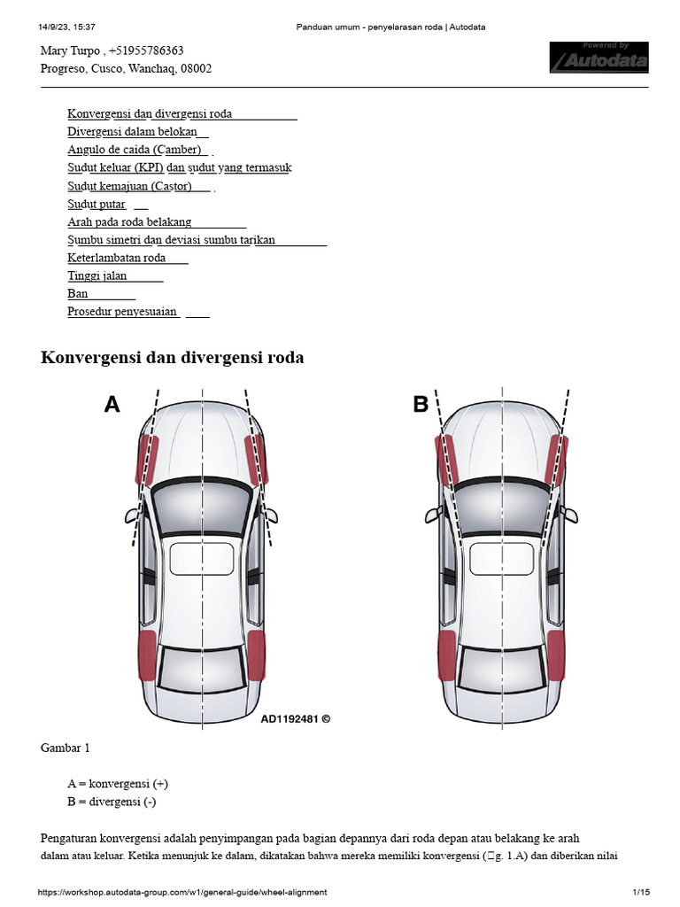 Panduan Penyelarasan Roda Kendaraan | PDF