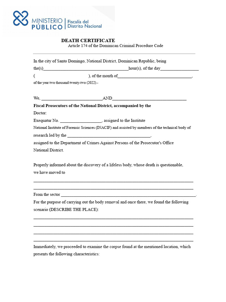 Death Certificate and Recovery Report | PDF | Death | Autopsy