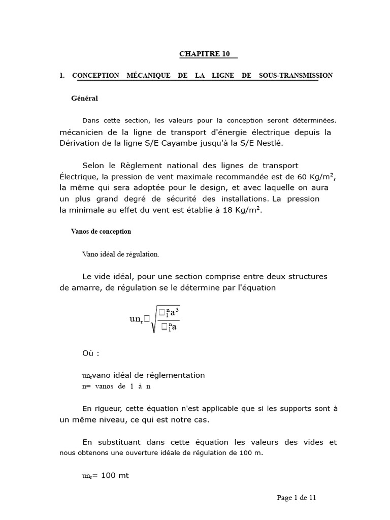 Conception mécanique des lignes de transmission | PDF | Plaie | Tension ...