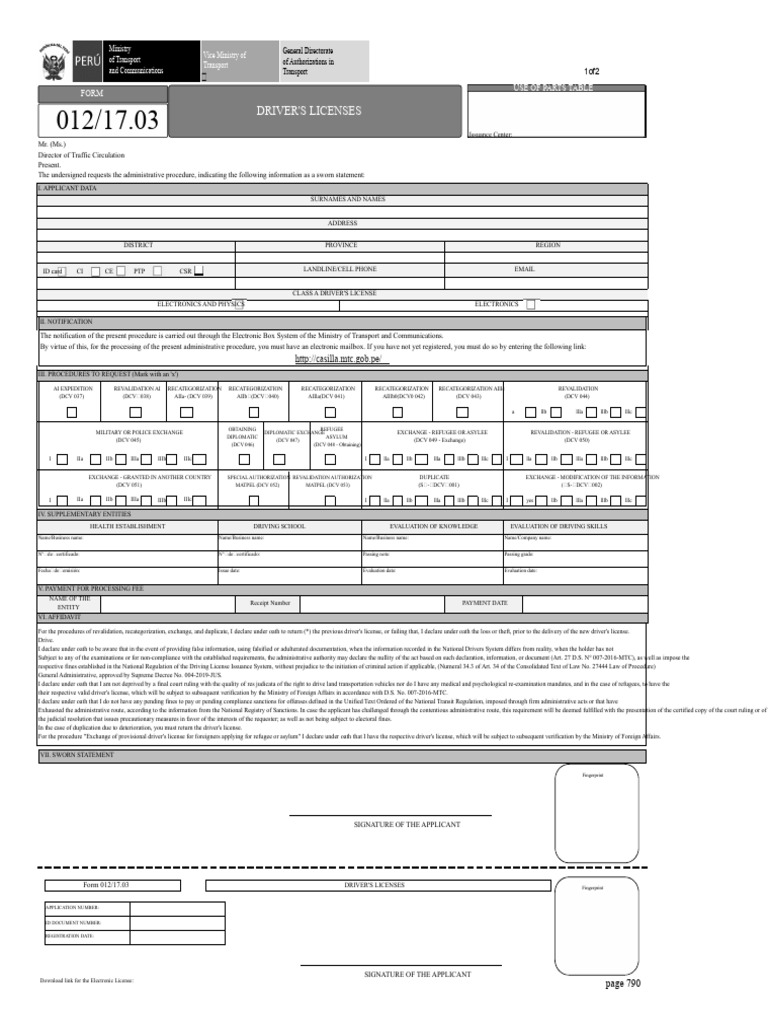 Driver's License Application Form Guide | PDF | Identity Document ...