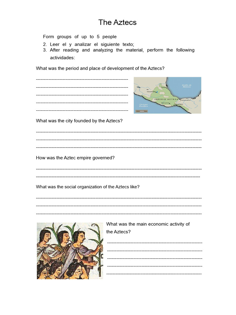 The Aztec Activities | PDF