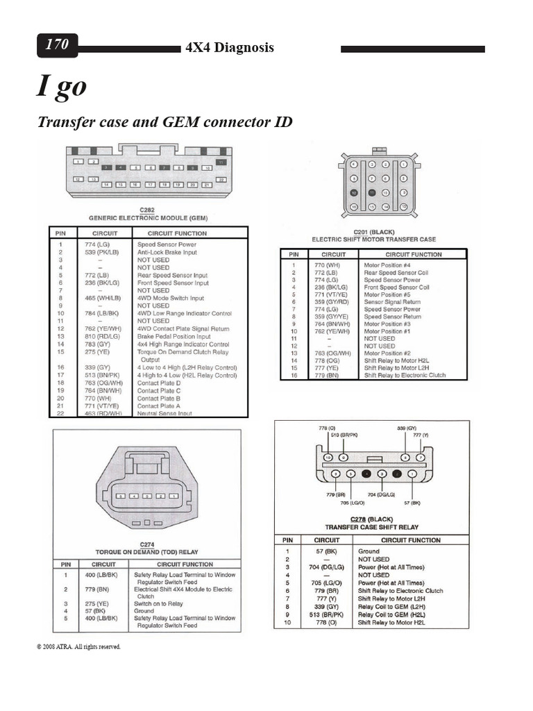 4X4 Diagnosis and GM DTC Troubleshooting | PDF | Switch | Electrical ...
