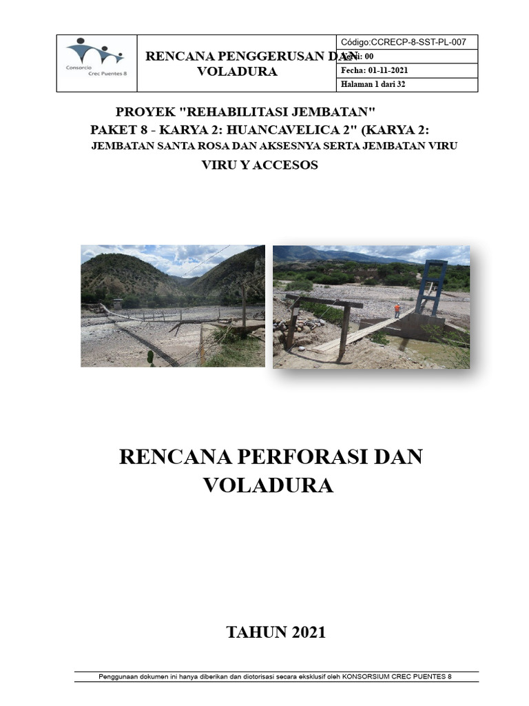 Rencana Penggerubugan Dan Peledakan | PDF