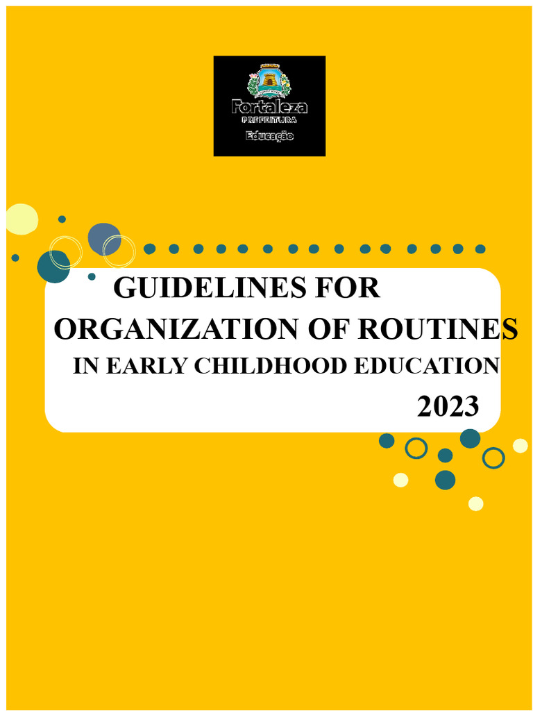 Early Childhood Routine Organization Guide | PDF
