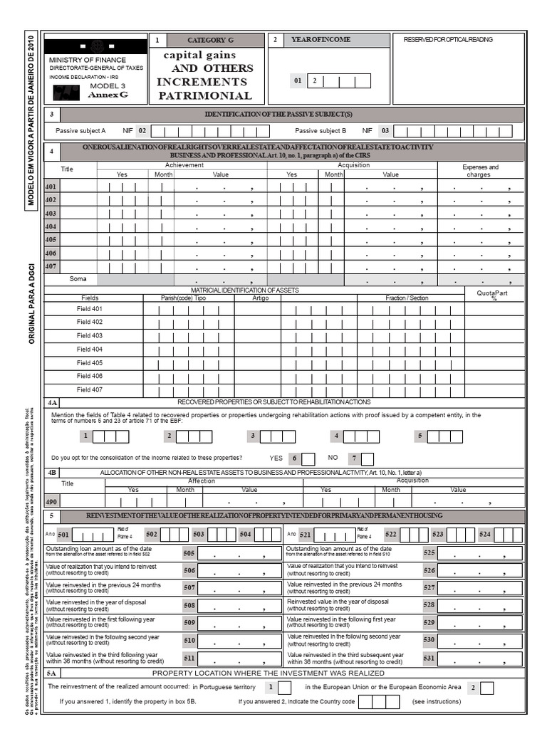 IRS Income Declaration Model 3 Guide | PDF | Derivative (Finance ...