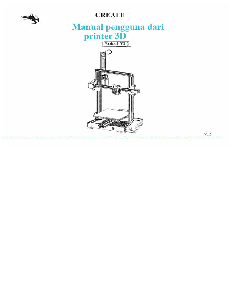 Manual Printer 3D Ender 3-V2 | PDF